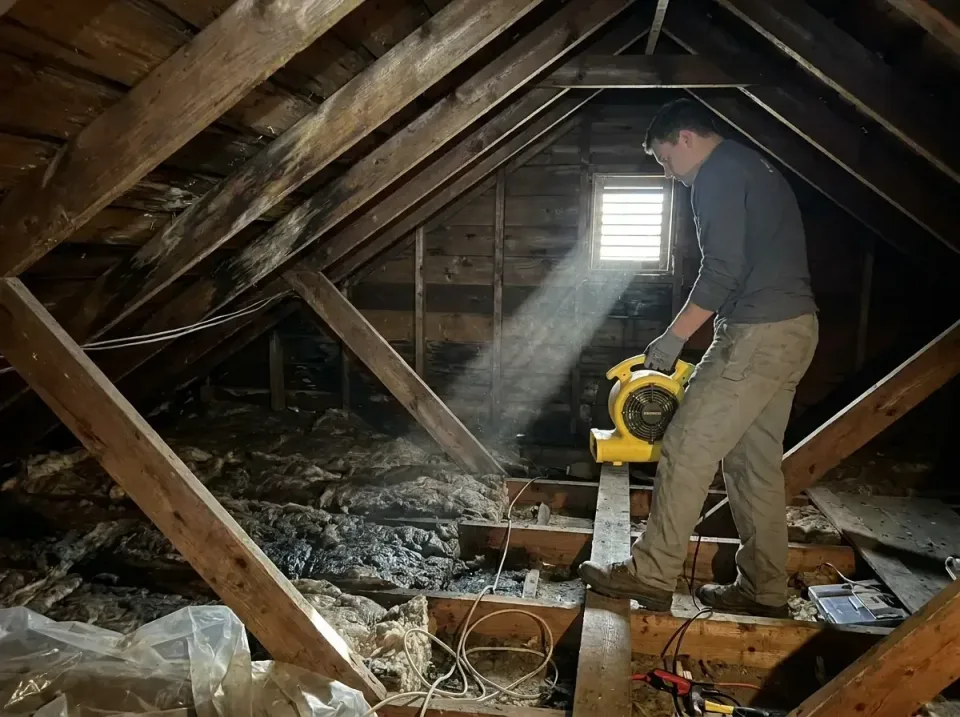 attic-water-damage-drying-proc-007 — frequently asked questions, Emergency Water Extraction & 24/7 Flood Response in Healdto…